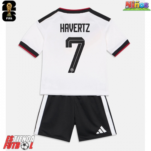 Alemania Kai Havertz #7 Primera Equipación Niños Mundial 2026 Manga Corta (+ Pantalones cortos)